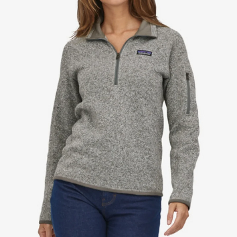 Patagonia Women's Better Sweater 1/4 Zip Fleece Wool Jacket in Night Plum - Picture 6 of 6